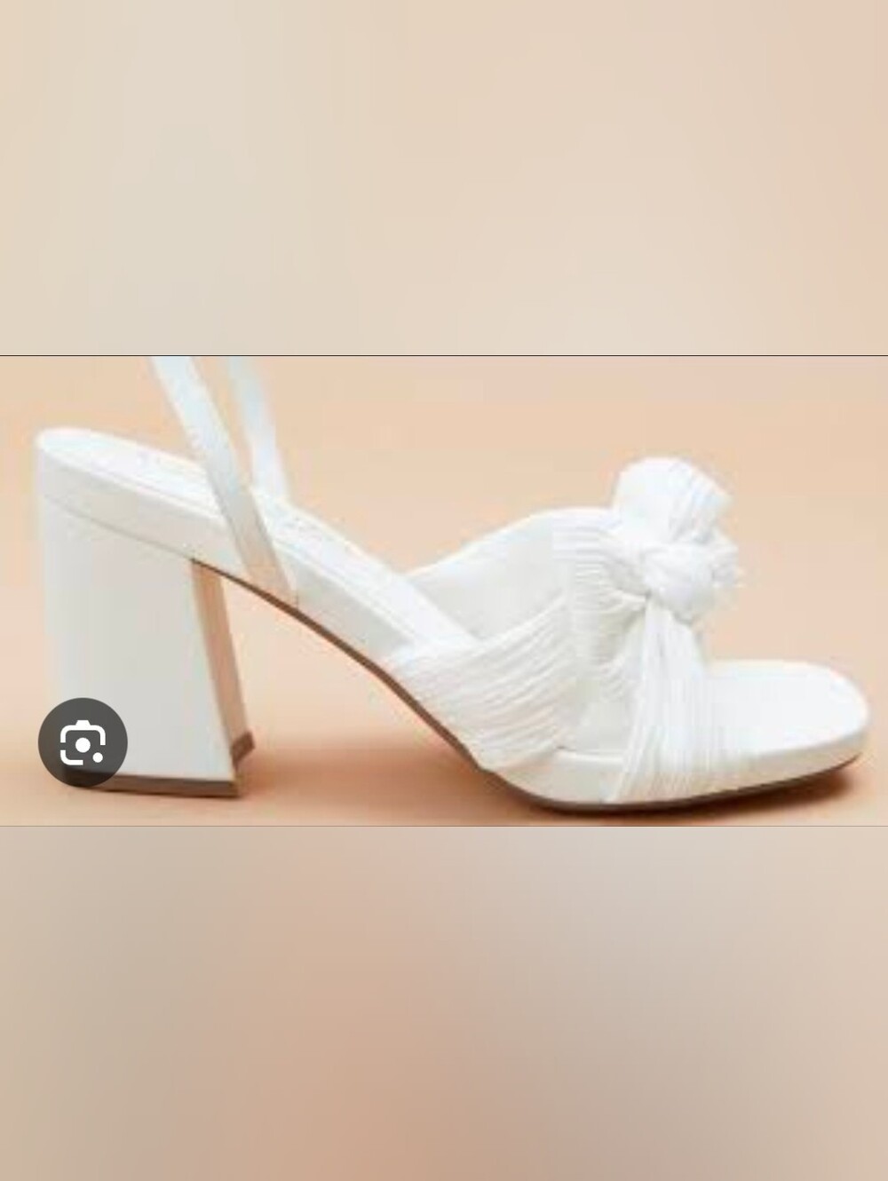 Altar'd State White Bow Sandals Womens 10 Strappy Block Heel New